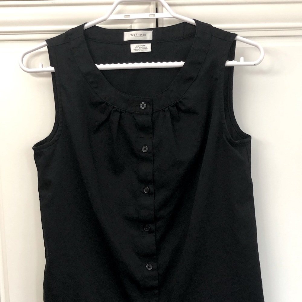 😎 Van Heusen cotton sleeveless blouse